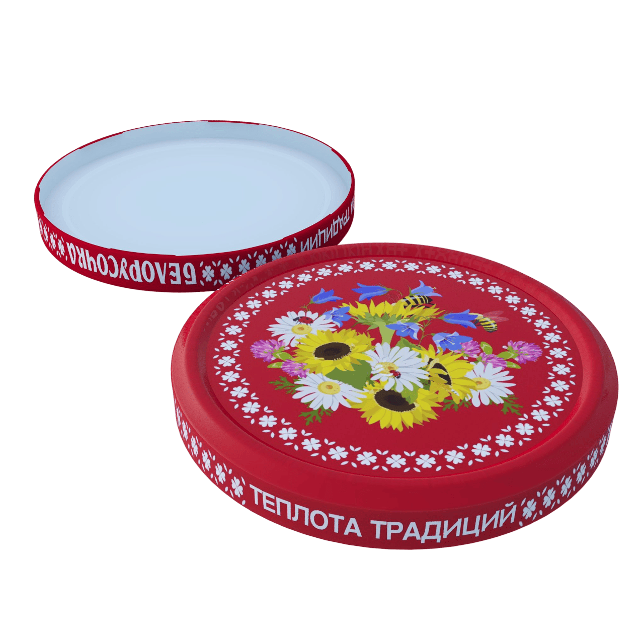 Крышки Твист-офф III-66 «Белорусочка®» Цветочная