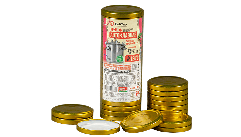 Крышки Твист-офф III-66 «Belcap®» Золотая Автоклавная